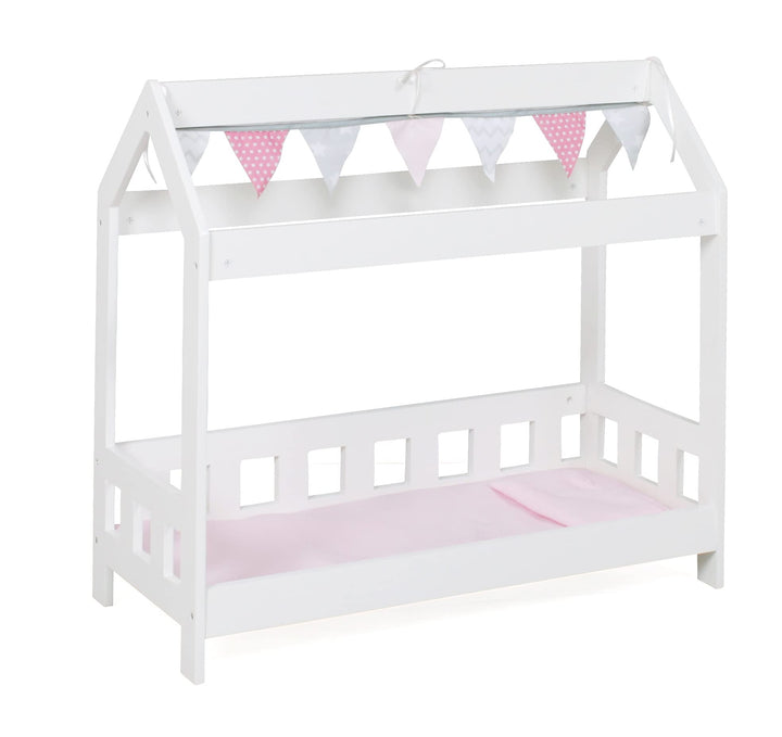 Bayer Chic 2000 507-95 Puppenbett, Cabin-Bett, Puppenmöbel in Stars grau, 56 x 25 x 54 cm, 507-95