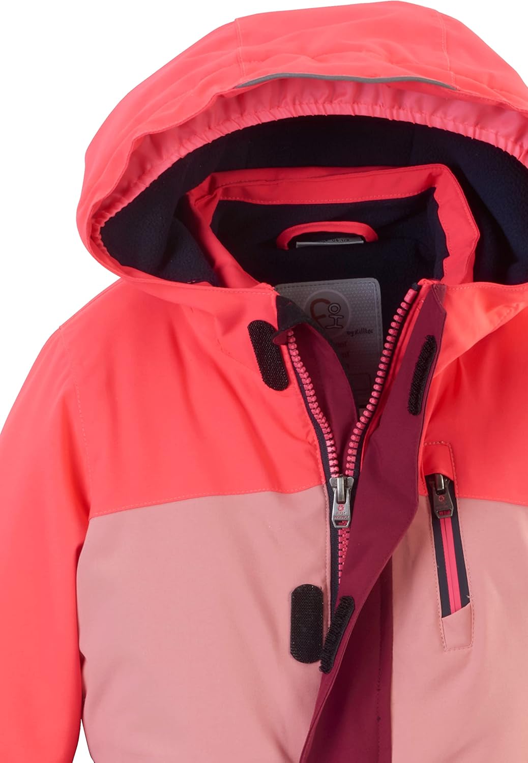 first instinct by killtec Unisex Fisw 4 Mns Onpc Skioverall mit Kapuze 98-104 coral pink, 98-104 cor