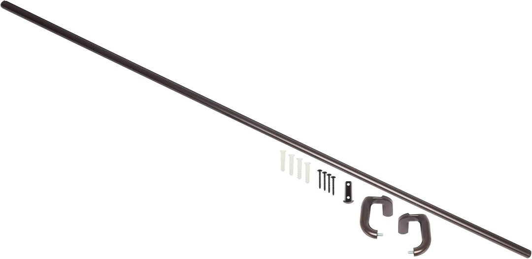 Umbra Dämmerung Twilight Single Curtain Rod Set – Wrap Around Design is Ideal for Blackout or Room D