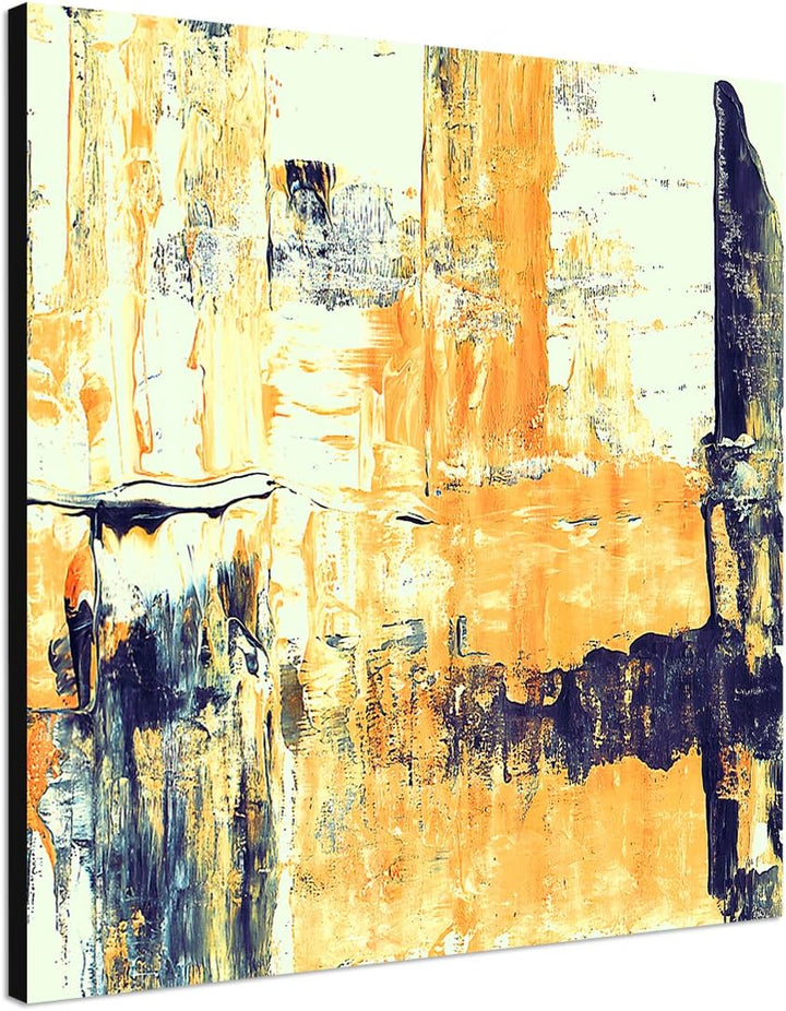 Paul Sinus Art Modernes Wandbild Abstrakt001_60x60cm Abstrakte Kunst Kunstdruck auf Leinwand Zeitlos