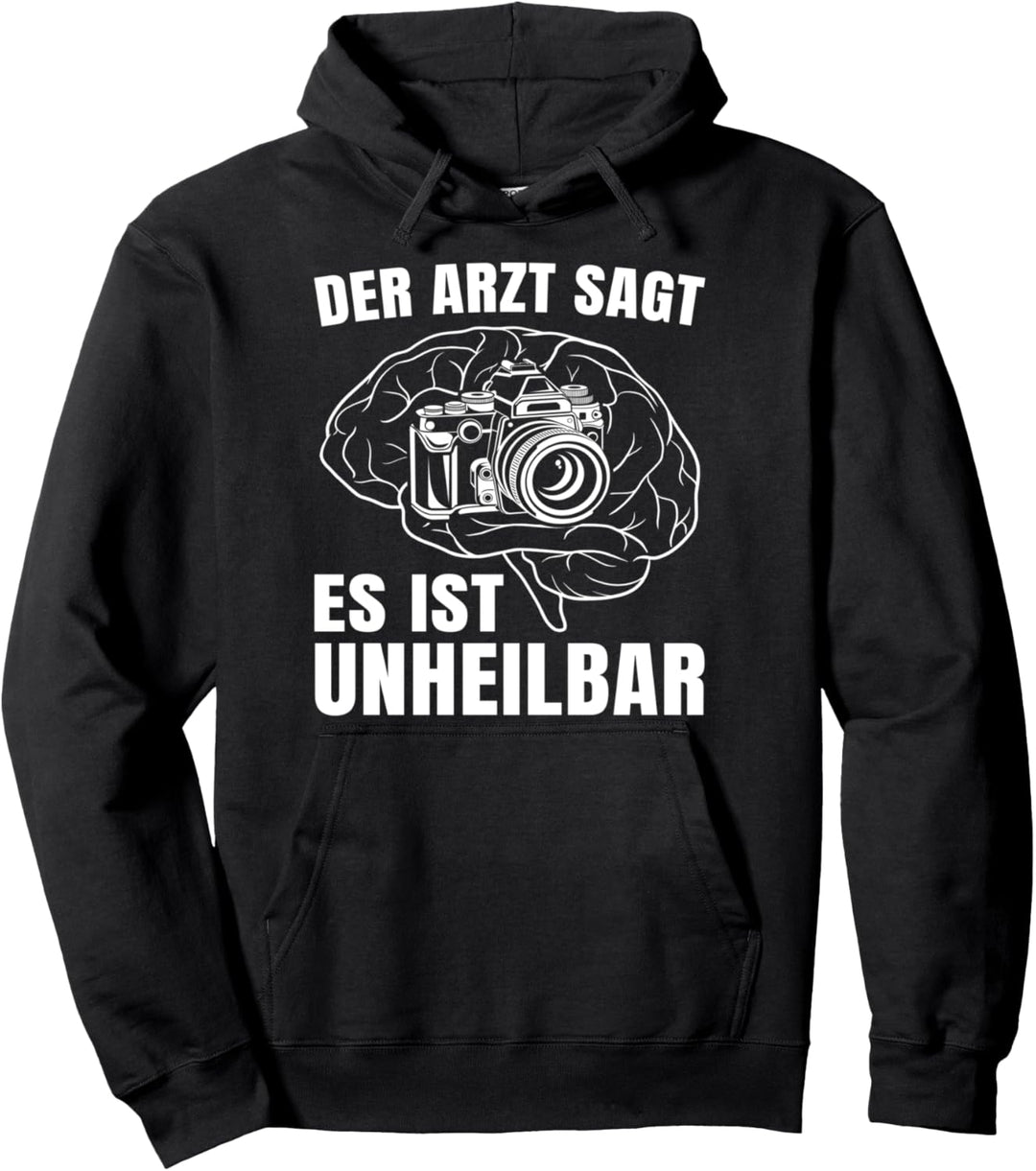 Fotografen Geschenkidee Kamera Im Kopf Lustiger Spruch Pullover Hoodie