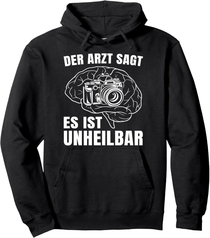 Fotografen Geschenkidee Kamera Im Kopf Lustiger Spruch Pullover Hoodie