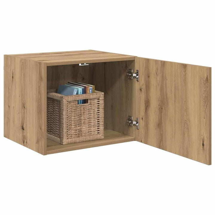 vidaXL Wandschrank Artisan-Eiche 50 x 42,5 x 40 cm Holzwerkstoff, Moderner Wohnzimmerschrank, rechte