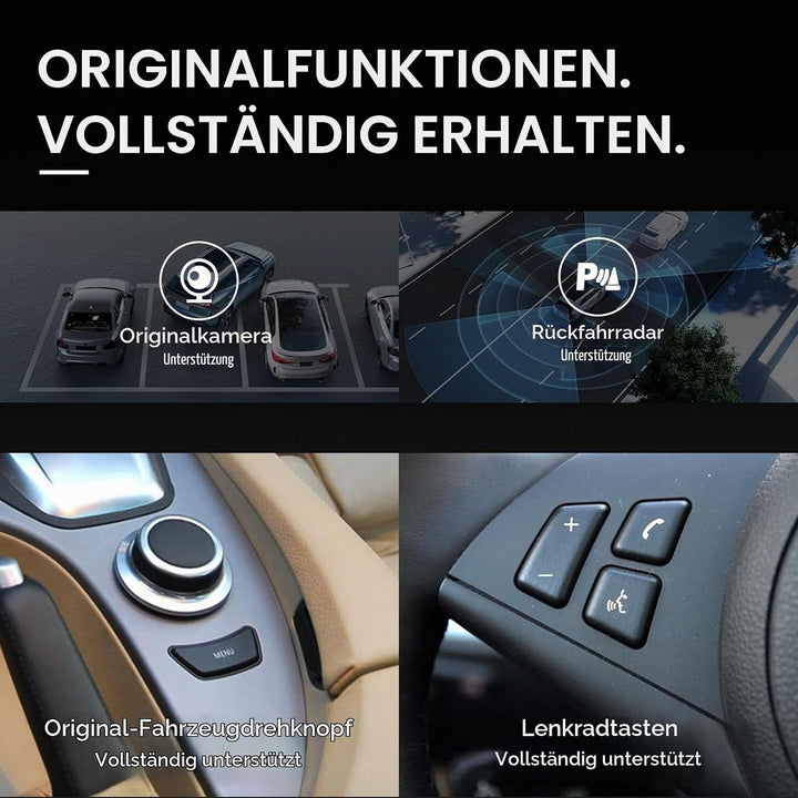 Car Stereo für BMW E60 E90 E92 – CarPlay &amp; Android Auto Touchscreen-Radio-Upgrade für E61/E63/E64/E9