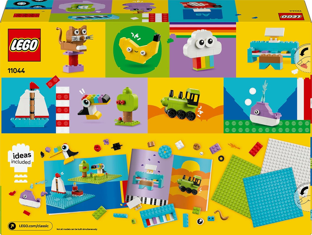 LEGO Classic Kreativset zum Bauen und Spielen - Set mit bunten Bausteinen - Baue EIN Haus, Hund, Lös