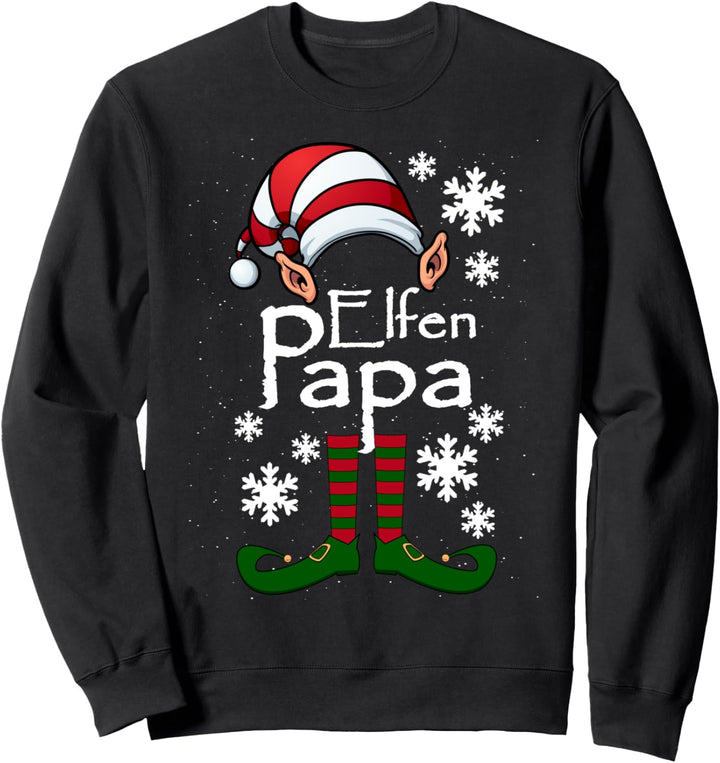 Elfen Papa - Vater Elfe Weihnachten Ugly Christmas Sweatshirt