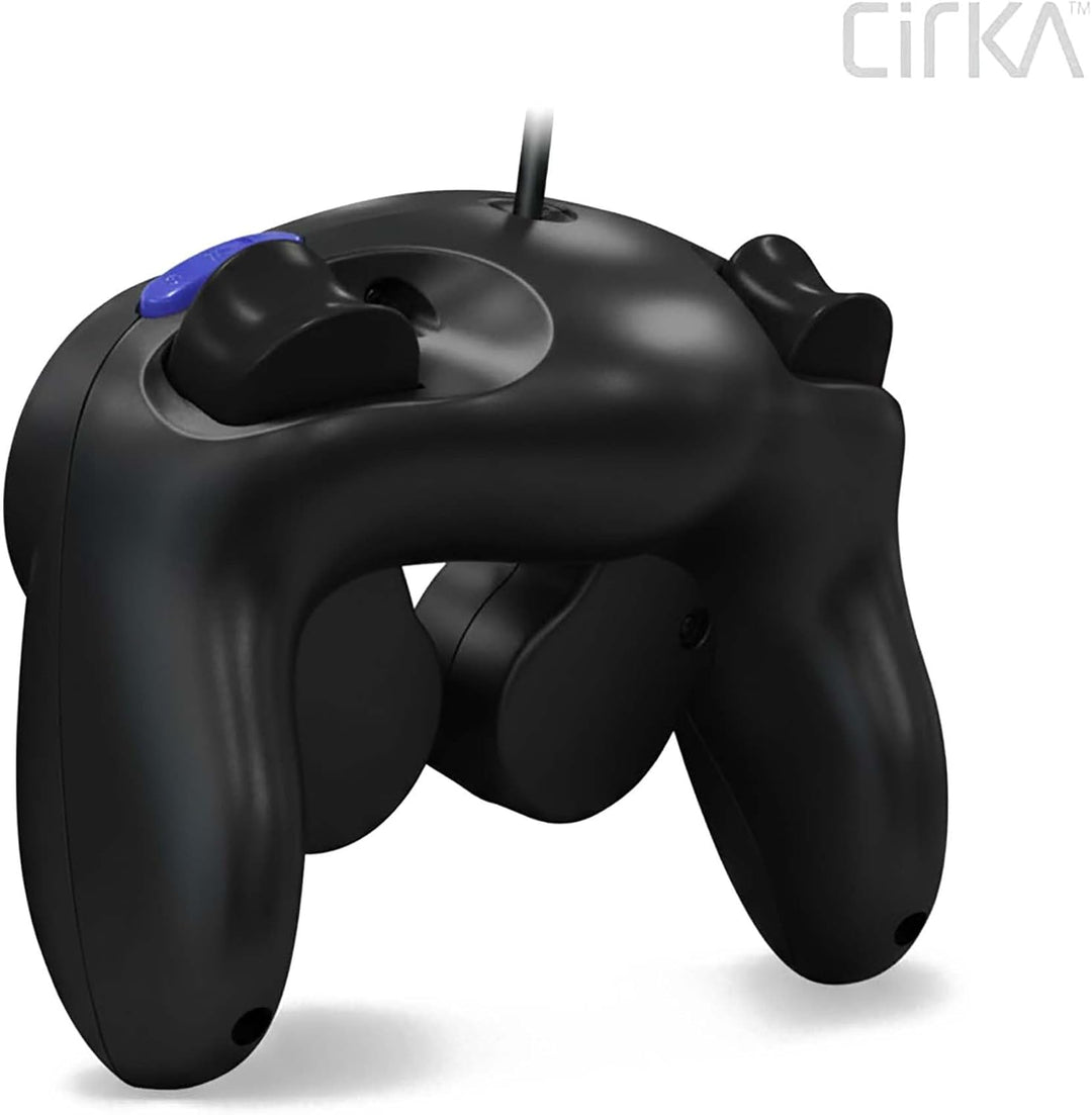CirKa Kabelgebundener Controller für Gamecube/Wii, Schwarz