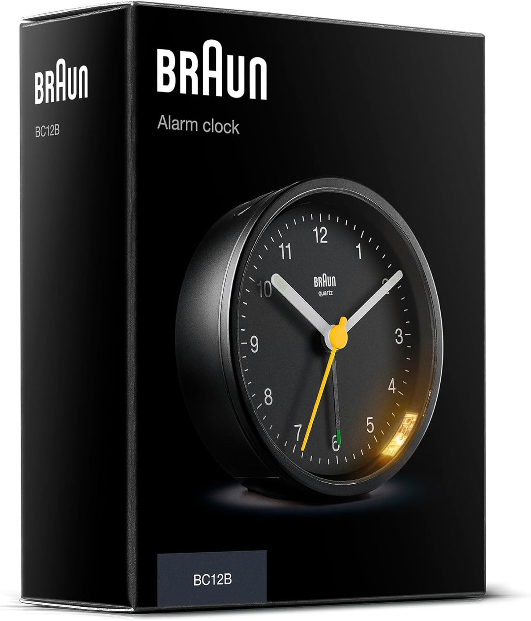 Braun Klassischer analoger Wecker mit Schlummerfunktion und Licht, ruhiges Quarzuhrwerk, Crescendo-A