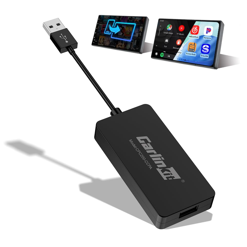 Carlinkit Wireless CarPlay &amp; Android Auto CCPA-Adapter, für Fahrzeuge mit einem nachgerüsteten Andro