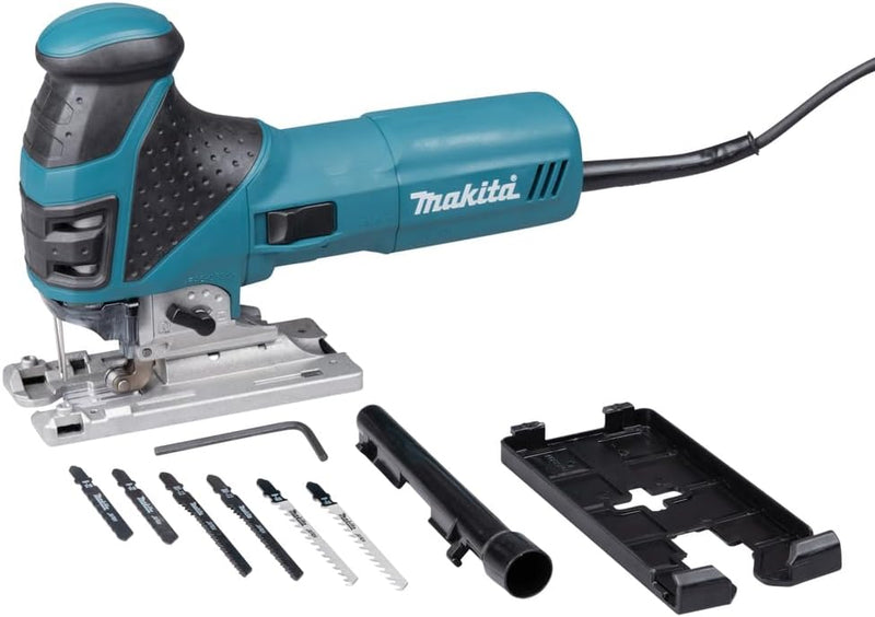 Makita 4351FCTJ Pendelhubstichsäge mit LED, Petrol, 135 mm, Petrol