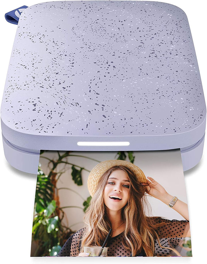 HP Sprocket Portable 2x3 Zoll Sofortbilddrucker (Lila) Starter-Kit Starterpaket Lila, Starterpaket L