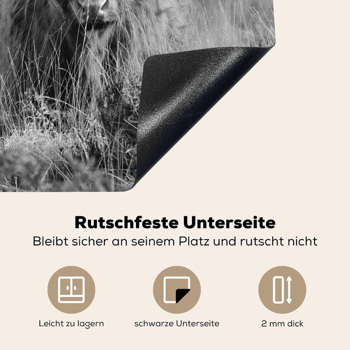 KitchenYeah© Herdabdeckplatte Einteilig Ceranfeld Abdeckplatte Küche Deko Ceranfeldabdeckung Herdabd