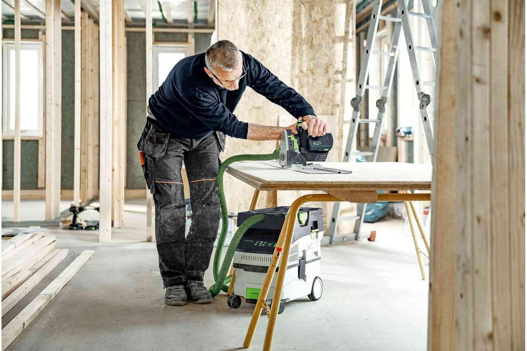 Festool Akku-Absaugmobil CTLC MIDI I-Plus CLEANTEC (mit Hauptfilter, SELFCLEAN Filtersack, Saugschla