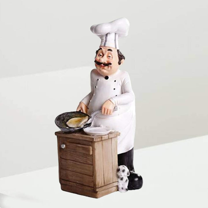 Healifty Krippe Handwerk Harz Koch Figuren Skulptur Miniatur Ornamente Weihnachten Küche Tischplatte