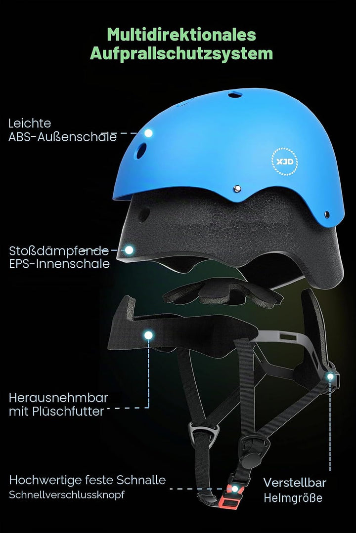 XJD Kinder Jugend Fahrradhelm Klassiker Kinderhelm CE-Zertifizierung für Multisport Fahrrad Klettern