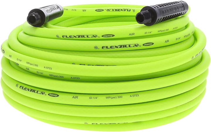 Legacy Flexzilla 3/8 by 50 Zilla grün Air Schlauch mit 1/4 Enden, HFZ14100YW2 1/4" (inches) x 100' (