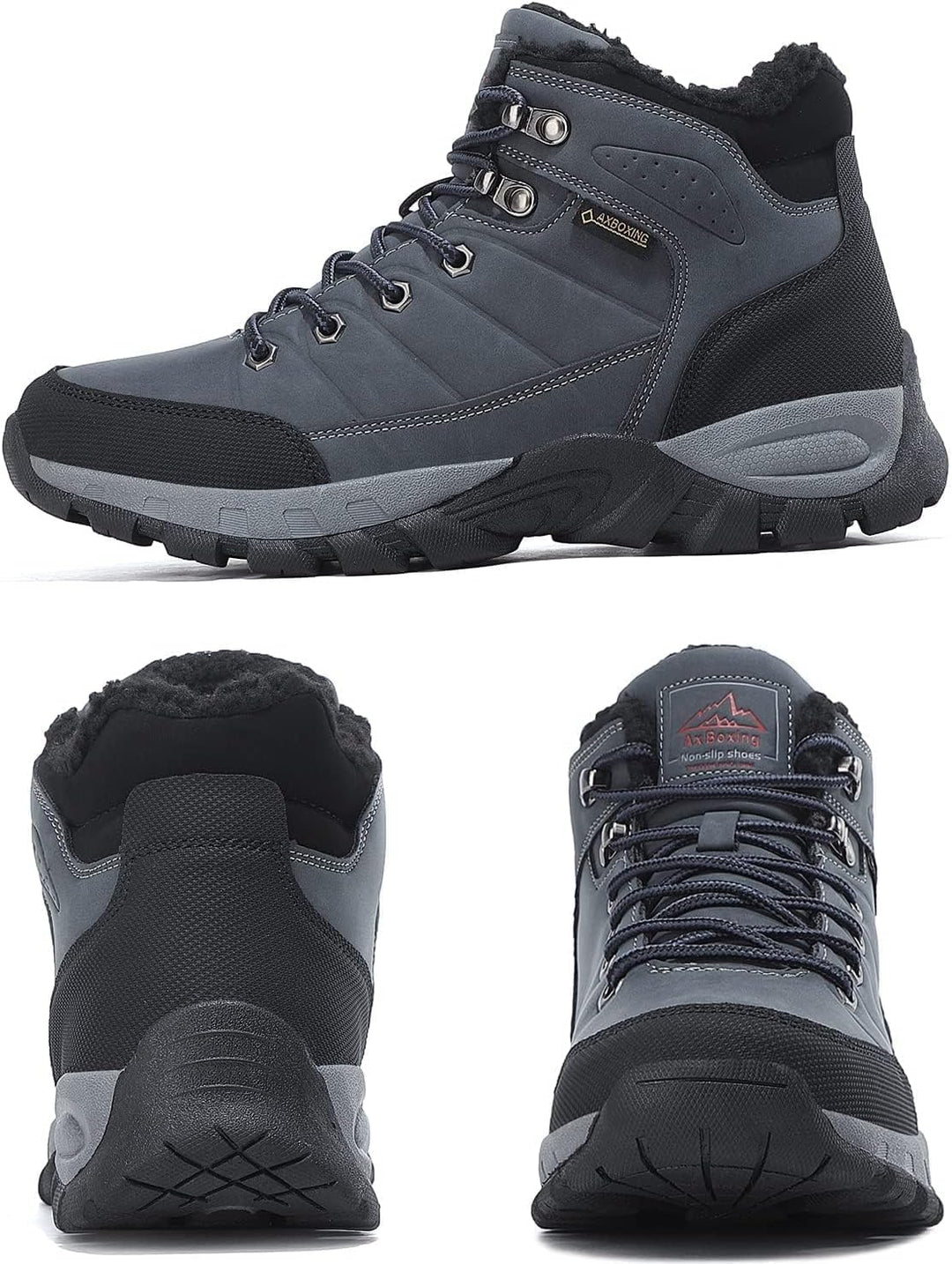ARRIGO BELLO Winterschuhe Herren Winterstiefel Wanderstiefel Trekking Stiefel Gefüttert Warm Rutschf
