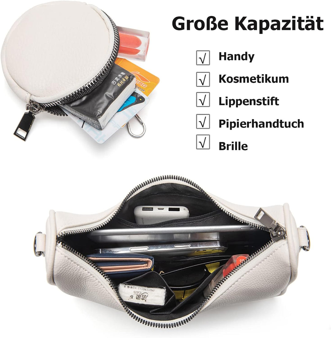 myfriday Schultertasche für Damen Hobo Crossbody Bag Umhängetasche PU-Leder Handtasche mit Kleine Mü