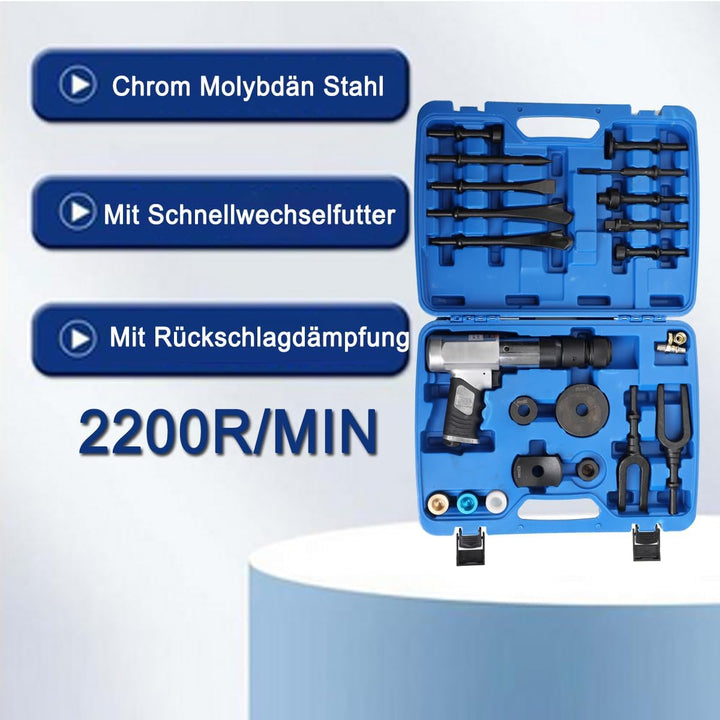 COYWEH Lufthammer Pneumatischer Betonbrecher Kugelgelenk Auto Reparaturwerkzeug Entferner Flachpunkt