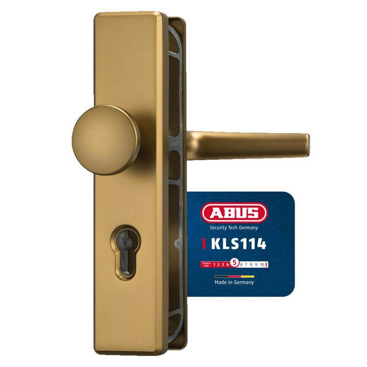 ABUS Tür-Schutzbeschlag KLS114 F4 08296 F4 Bronze Wechselgarnitur Single, F4 Bronze Wechselgarnitur
