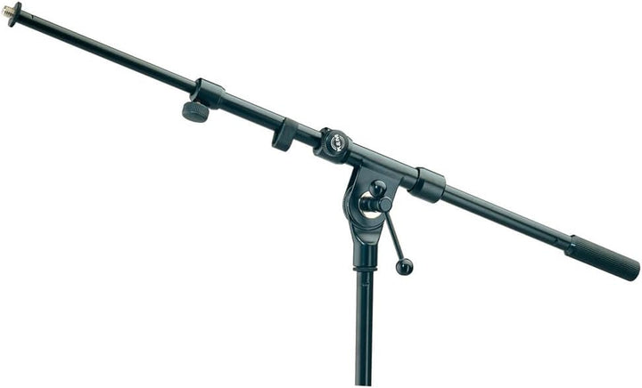 K&amp;M 211/1 Schwenkarm Schwarz – ausziehbar 43,5 - 74,5 cm - Galgen mit 3/8“ Gewindeanschluss, neigbar