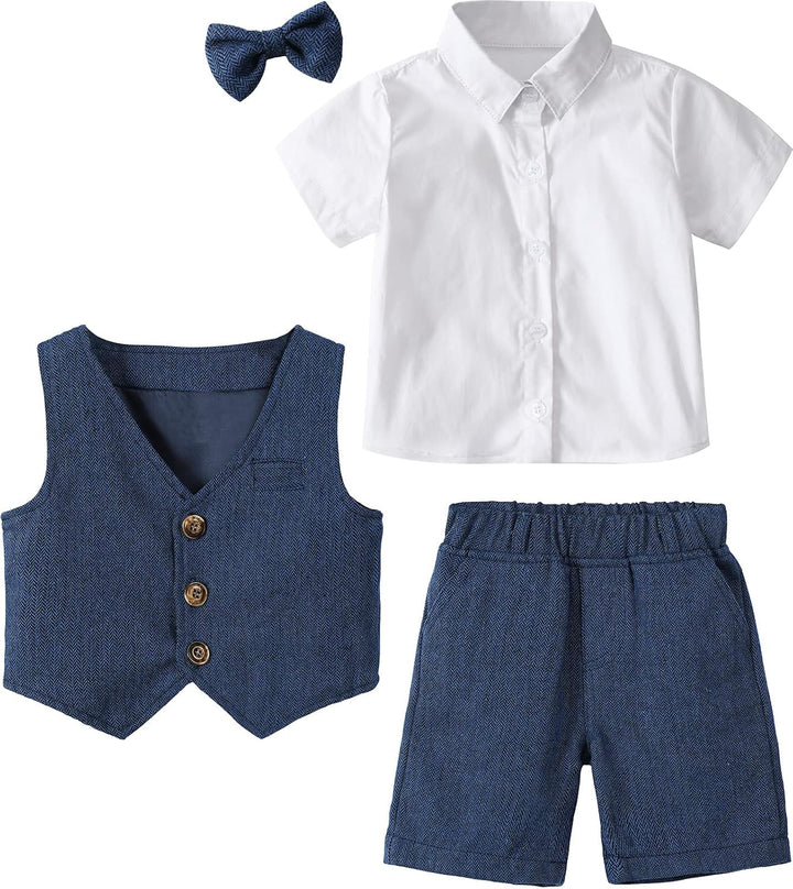 mintgreen Baby Junge Taufe Outfit Smoking Anzug Set 2-3 Jahre Navy, 2-3 Jahre Navy