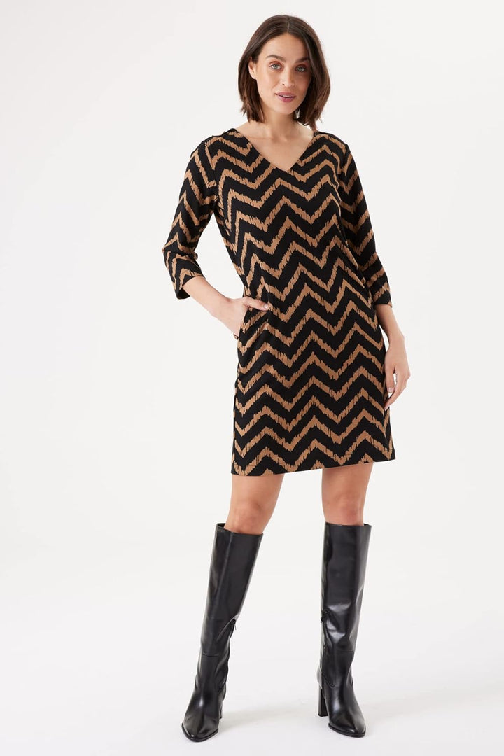 GARCIA Damen Dress Kleid S Golden Brown, S Golden Brown
