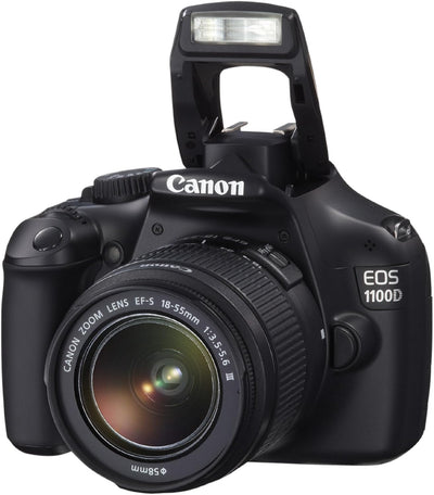 Canon EOS 1100D SLR-Digitalkamera (12 Megapixel, 6,9 cm (2,7 Zoll) Display, HD-Ready, Live-View) Kit