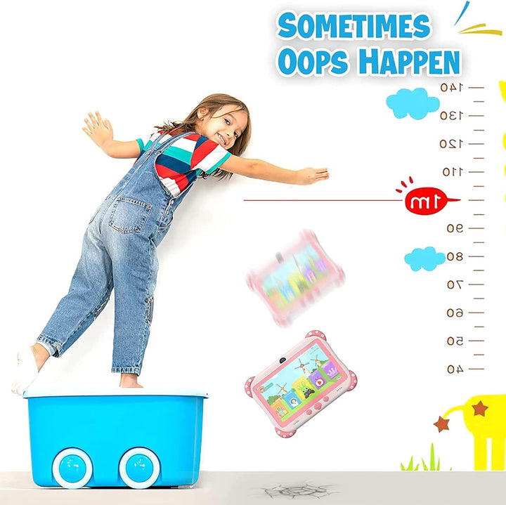 Kinder Tablet,7 Zoll Android 10 Kids Tablet,mit kindgerechte Hülle Tablets für Kinder, HD-Display,Wi