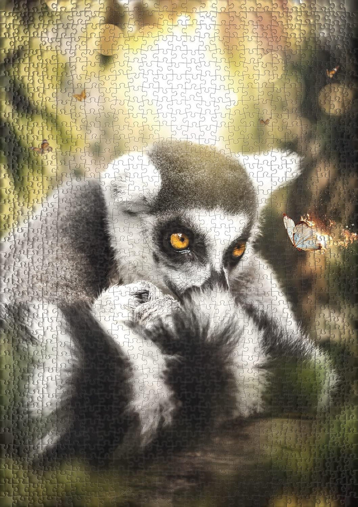 Puzzle Mystischer Regenwald - Klassisches Puzzle mit 1000 Teilen - Einfallsreiches Tierpuzzle mit Ma