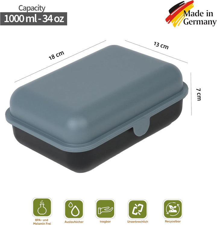 BioFactur Brotdose Erwachsene,Kinder | 3er Jausenbox Kinder | BPA Frei Vesperbox | Butterbrotdose Sp