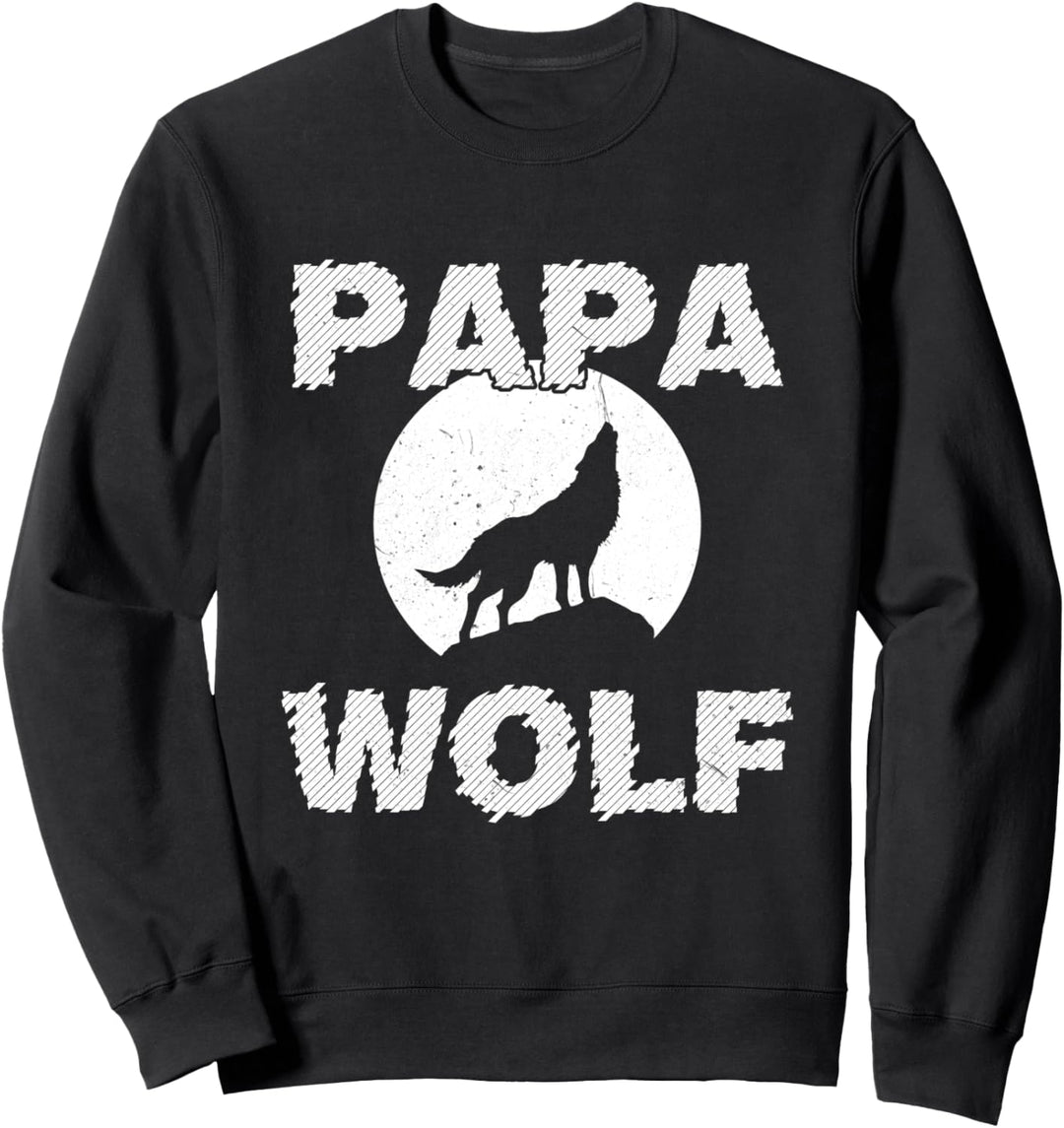 Dad Wolf Wolves Funny Father Dad Father'S Day Gift Idea Sweatshirt