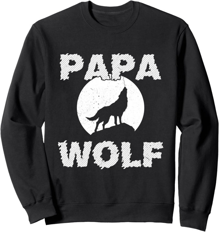 Dad Wolf Wolves Funny Father Dad Father'S Day Gift Idea Sweatshirt