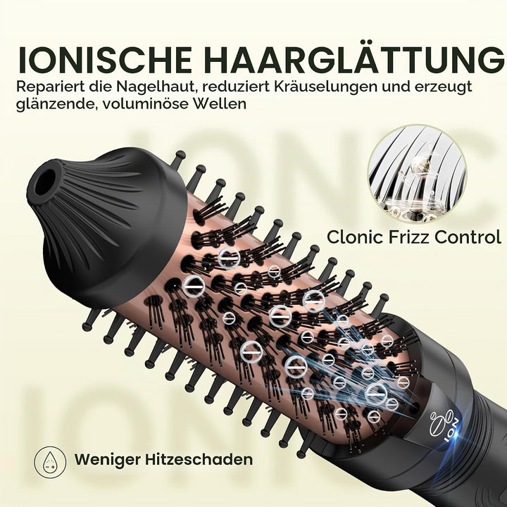 Thermobürste, MINI Thermal Brush, 27mm Heisse Bürste für Blowout-Effekt, Tourmalin-Keramik-Ion-Locke