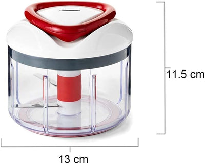 Zyliss E910015 Easy Pull Universalhacker Manuell, 750ml, Gemüsehobel, Zwiebelschneider, Zerkleinerer