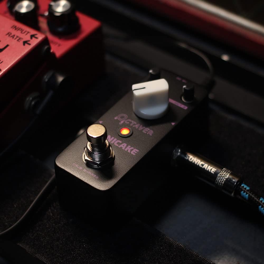 SONICAKE Octave Guitar Pedal Octave Gitarren Bass Effektpedal Analog Classic Octaver True Bypass, Oc