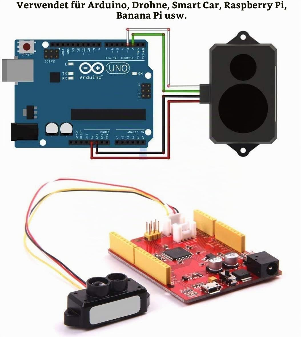 TFmini-S Lidar-Sensor-Einzelpunkt-Entfernungsmodul Kompatibel mit Pixhawk und Raspberry Pi für Drohn