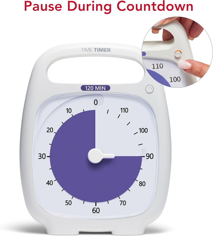 Time Timer Plus 120 Minute Visueller Timer - 'Make Time Edition' Countdown-Uhr (anthrazit) Richtlini