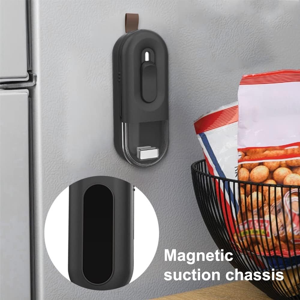 2-in-1 Bag Sealer, Mini-Beutel-Versiegeler, Tragbar Akku-Verschlussgerät für Plastiktüten Beutel Spä