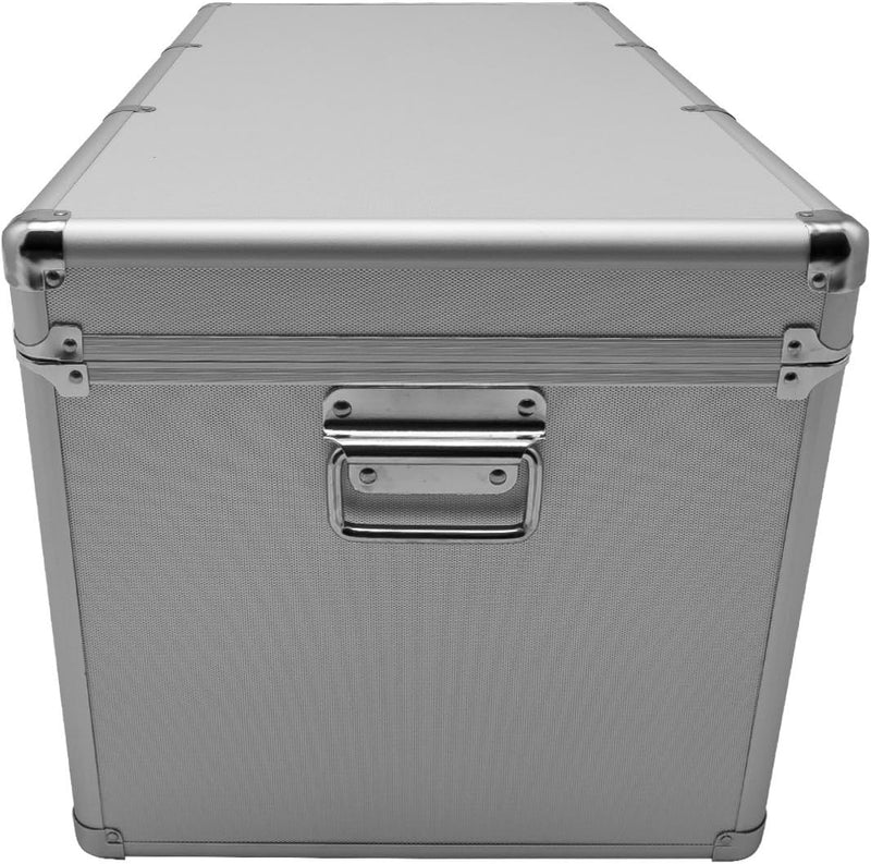 Aluminium-Rahmenkoffer Transport-Box, Koffer in Silber mit 82 Liter Volumen 082 Liter Silber, 082 Li