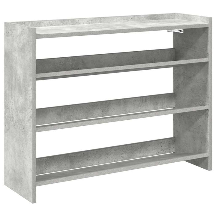 vidaXL Schuhregal Betongrau 80x25x62 cm Holzwerkstoff, Schuhschrank, Schuhaufbewahrung, Schuhe Organ