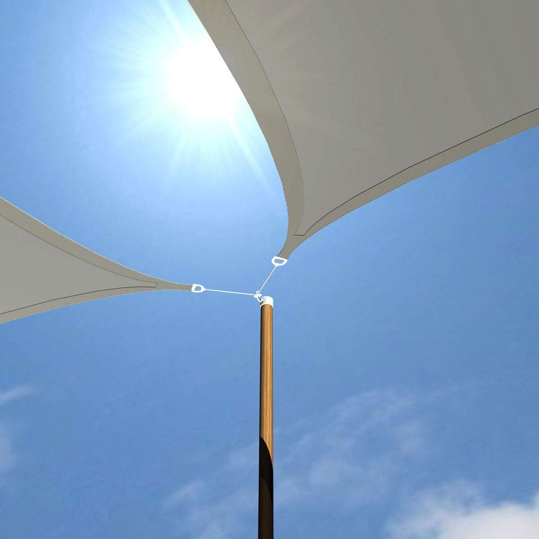 AMANKA 98% UV Schutz: 4x4x4 Sonnensegel Dreieckig Wasserdicht - Sonnenschutz Balkon - Terrassendach