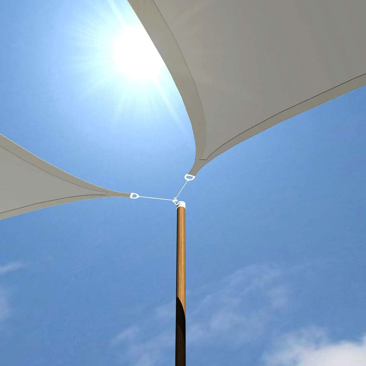 AMANKA 98% UV Schutz: 4x4x4 Sonnensegel Dreieckig Wasserdicht - Sonnenschutz Balkon - Terrassendach