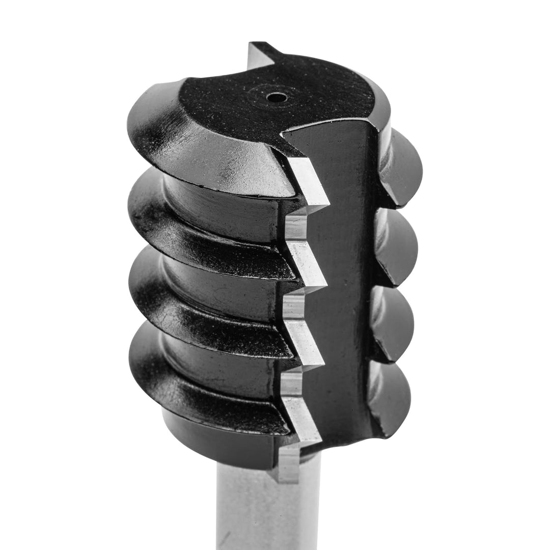 ENT 16450 Verleimfräser ''V'' Verzahnung HW, Schaft (S) 12 mm, Durchmesser (D) 35 mm, NL 40 mm, T 4