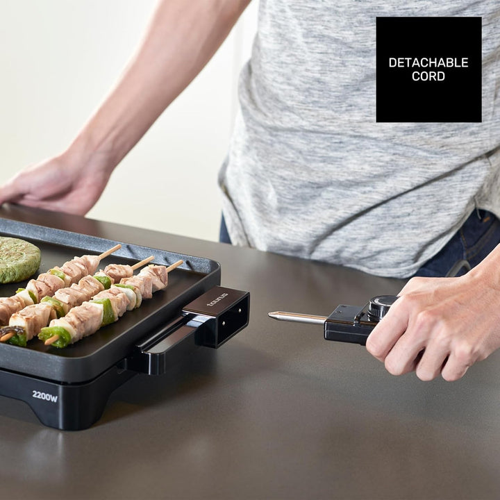 Taurus - Elektrische Grillplatte Steakmax 2200 | 2200W | Antihaftbeschichtung ohne PFOA | Grosse Flä