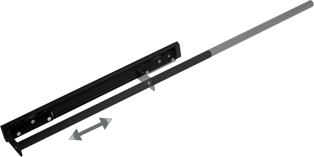 SOTECH Aluminium Handtuchhalter TED 1-armig schwarz matt (450-730 mm, ausziehbar) Teleskop-Handtucht