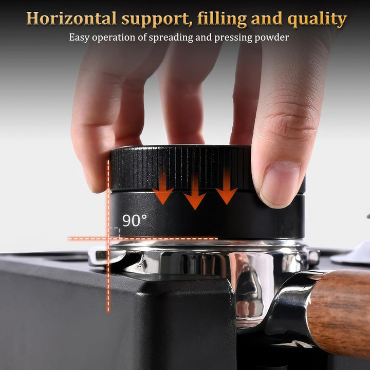 OurLeeme Tamper Station für Barista, 51-58 mm Kaffee Tamper Station aus ABS Kaffeefilter Tamper Halt