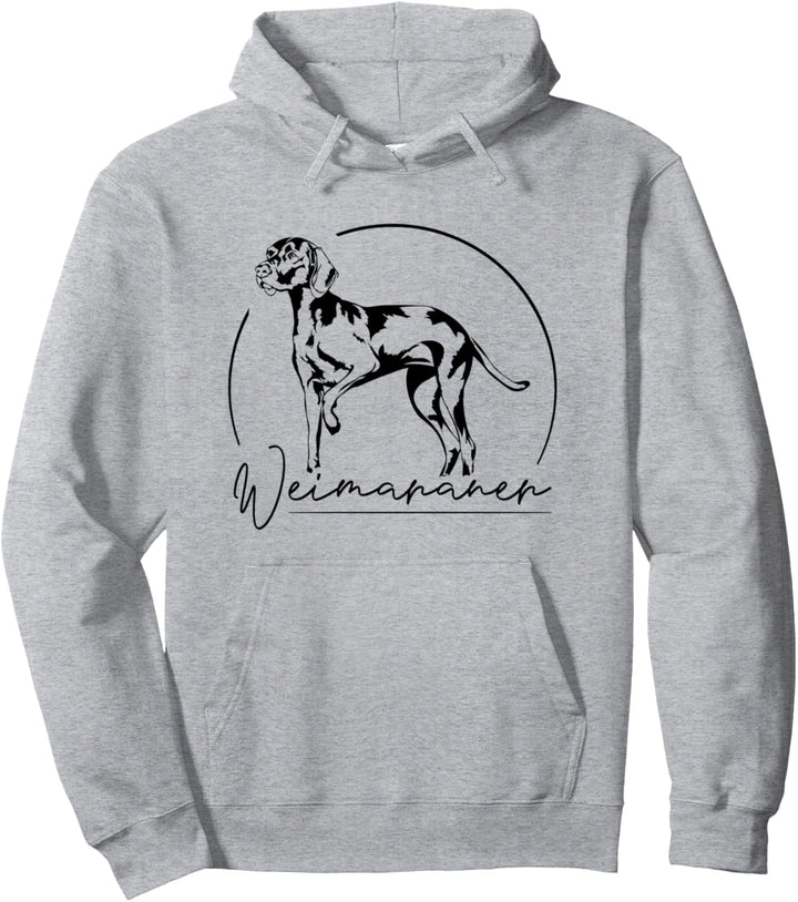 Weimaraner Hund Jagdhunde Rasse Hundeportrait Wilsigns Pullover Hoodie