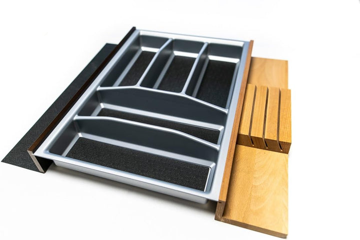 Lana Solution Besteckeinsatz für 55 er Schublade, 462 mm x 400 mm, Silber