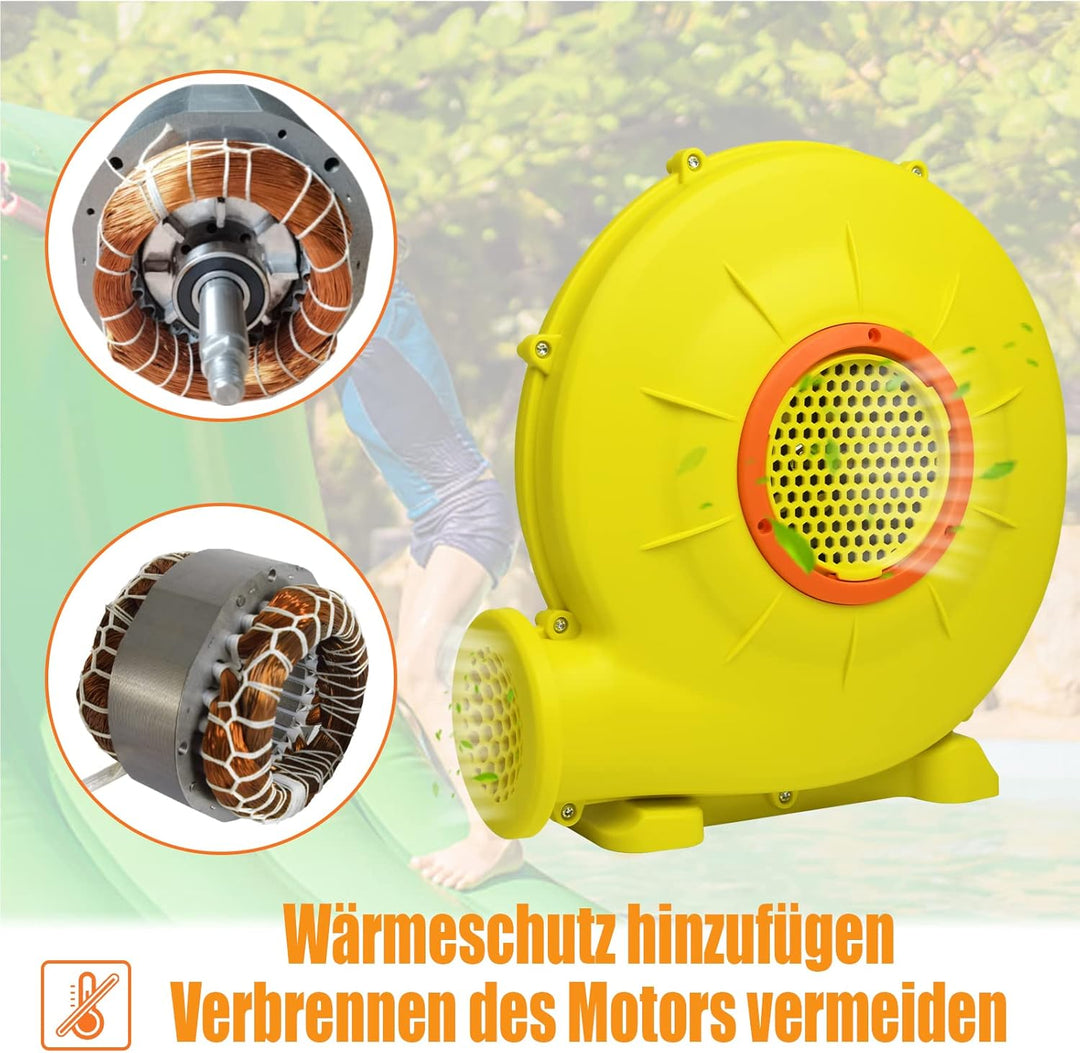 YRHome Gebläse Luftpumpe Windmaschine Lüfter Ventilator Radiallüfter Elektrische Dauergebläse Gebläs